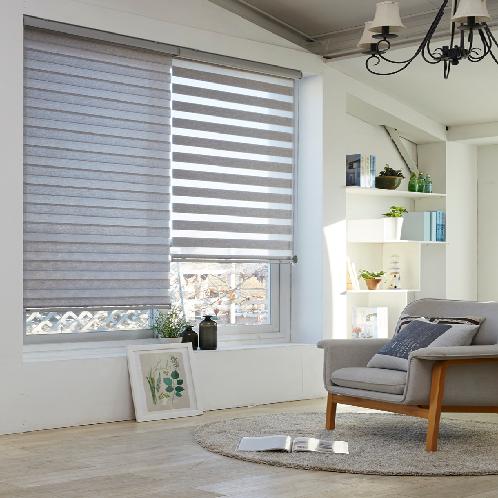 POLYESTER COMBI BLIND WINDOW SHADE TEXTILE (POPLAR) | ROLLER BLIND, BLIND TEXTILE, ROLL BLIND, REVERSIBLE BLIND, BLACKOUT BLIND