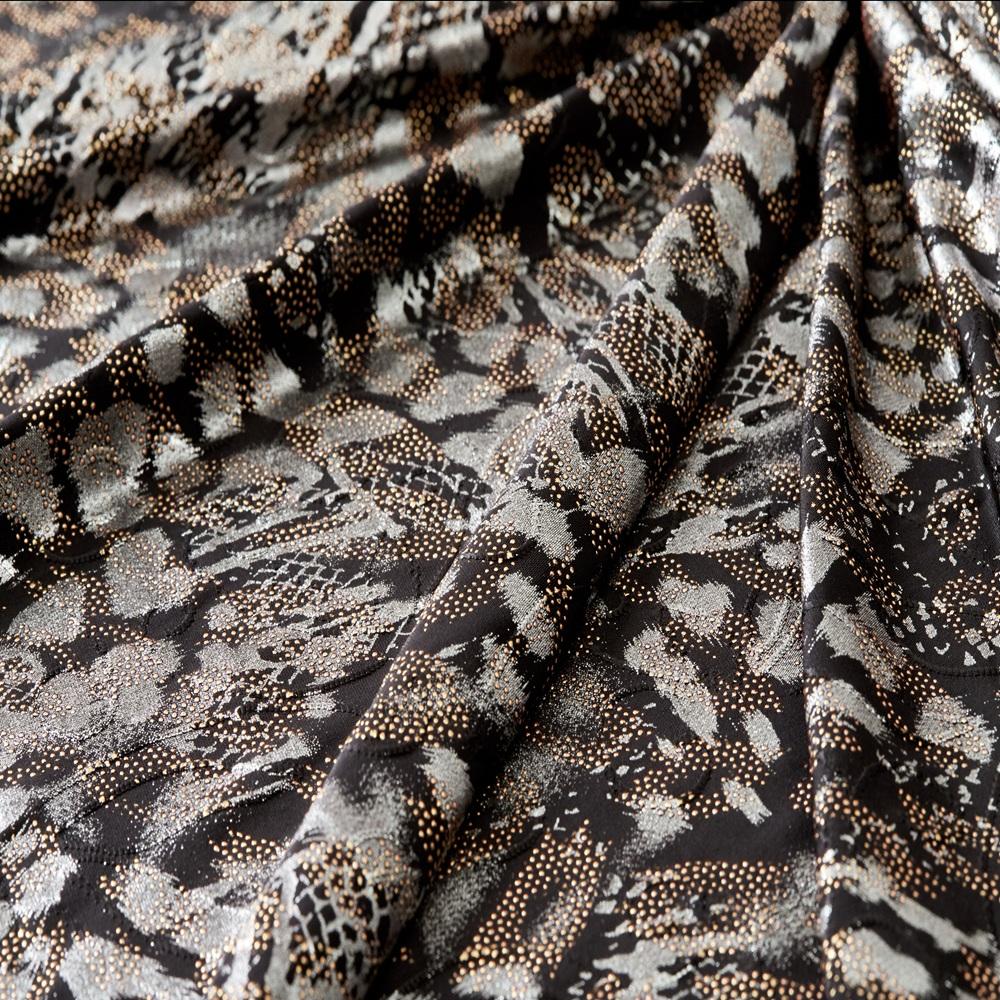 POLY SPAN KNIT JQD W/FOIL & DEW DROP ( SNF-2141-1 )